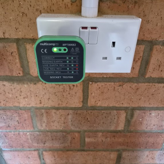 Socket testing during a new-build inspection