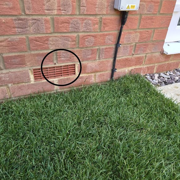 External vent and weep hole issue identified during inspection